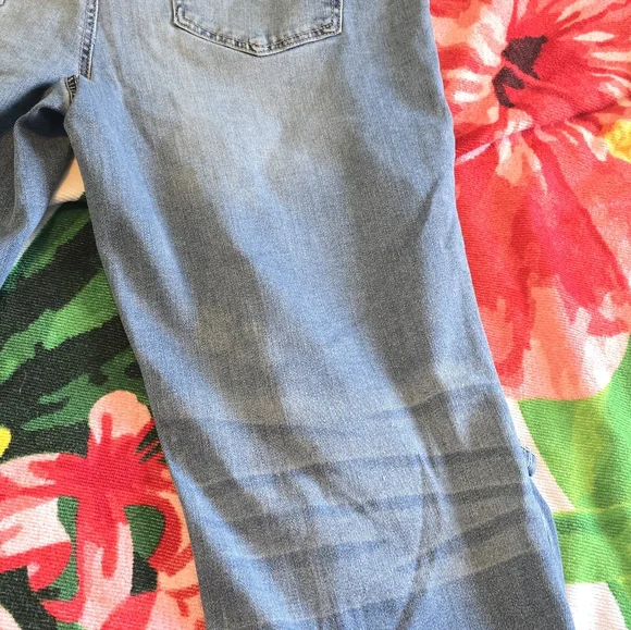 High Waisted Distressed Womens R Jeans - Picture 11 of 12